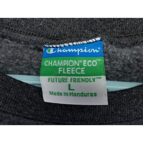 Kent State Golden Flashes Sweatshirt Mens Large Gray Champion Eco Fleece NCAA - Picture 2 of 8